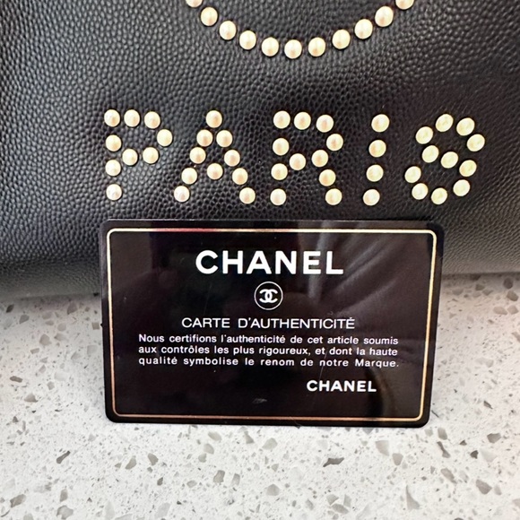 #113 - Chanel Deauville Tote Studded Caviar! - Picture 12 of 16